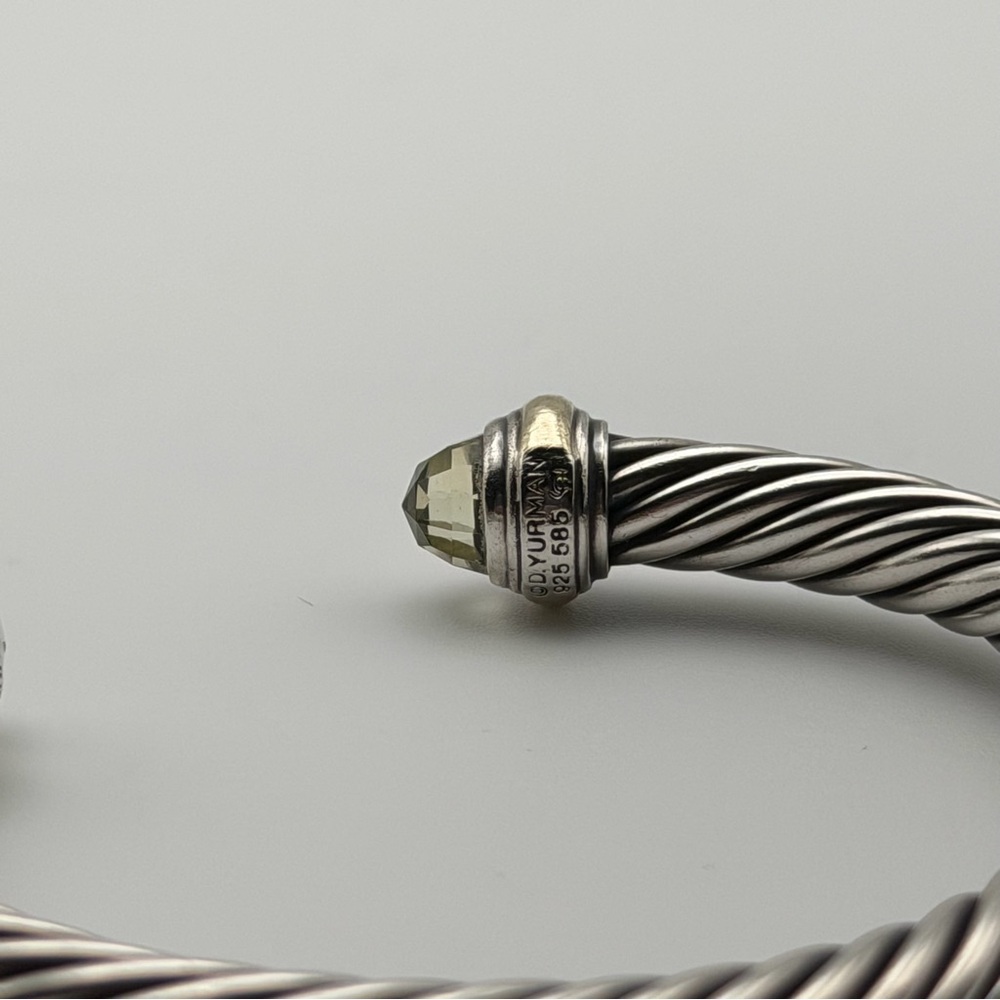 DAVID YURMAN CLASSIC CABLE BRACELET – PRASIOLITE - Picture 3 of 5